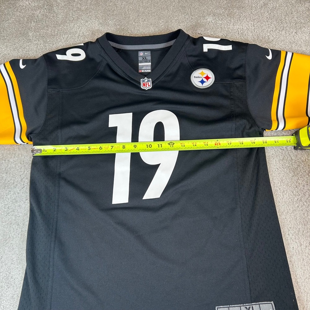 Nike Pittsburgh Steelers Jersey Youth XL Black JuJu Smith-Schuster 19 NFL - Picture 9 of 13